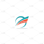 round circle abstract loop logo