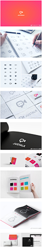 JusTalk通信品牌视觉形象和应用程序设计