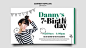 Birthday invitation card banner template