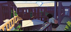 战翼——陈战老师作品
新海诚风格日系场景：https://ke.qq.com/course/342328?tuin=50460846
