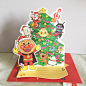 日本购回 圣诞立体音乐卡片红豆面包超人Anpanman圣诞节演奏贺卡-淘宝网