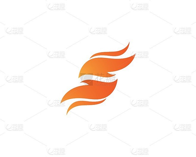 S字母火火焰矢量