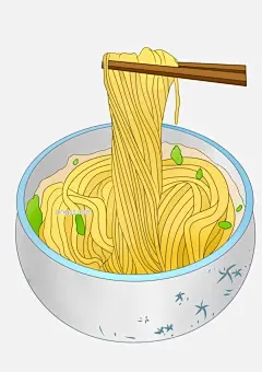 一碗美味的面条插画图片大小2480x3508px 图片尺寸1.72 MB 来自PNG搜索网 pngss.com 免费免扣png素材下载！餐具#餐饮#黄色面条#卡通插画#筷子#美味的面条#面食#一碗面条#主食#装饰图案#