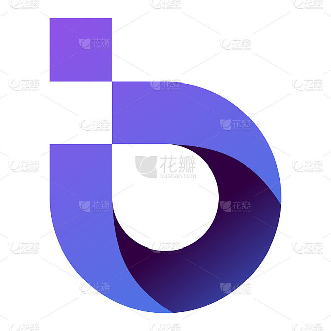 字母B现代图标