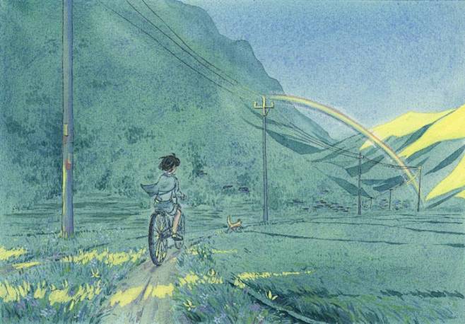 《蝉鸣》_水间__插画师作品_涂鸦王国g...