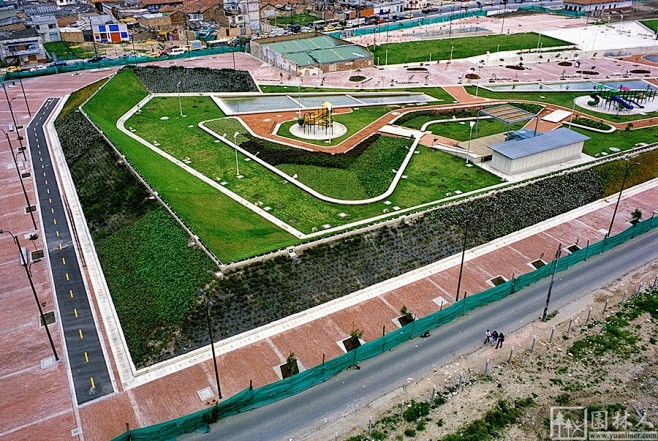 哥伦比亚波哥大市第三千年公园景观设计项目...