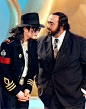 MIchael and Luciano Pavarotti