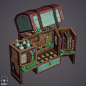 其中包括图片：Stylized Arcane perfumist -  wooden chest, Maxence Petitjean