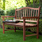 Richmond Arched Back 4-ft. Outdoor Wood Bench: 