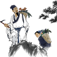 听天不见曲悠长采集到人物插画
