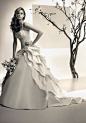 如果你只知道Vear Wang，那可就太out了。在欧洲，大部分的新娘都会花重金购买一条单独属于自己的婚裙，而体现优雅高贵是所有新娘的手选。Simone Carvalli，这个深受女生爱戴的美国婚纱品牌善于设计出优雅、高端的婚纱。