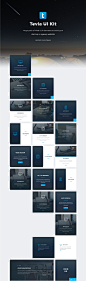 Products : From the makers of Uzers, we bring you Tevia UI Kit! This is a huge pack of Web & UI elements perfect for startups & agencies who need to build high quality awesome designs faster and more efficiently!