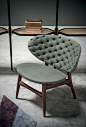 LEATHER ARMCHAIR DALMA | Baxter : LEATHER ARMCHAIR DALMA