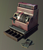 Cash register (UE3), Michał Kubas : Unreal Engine 3 (UDK)
Diffuse color mixed in material.

Old model for polish tutorial: http://cgwisdom.pl/sklep/szkolenie-tworzenie-modeli-do-gier-kurs