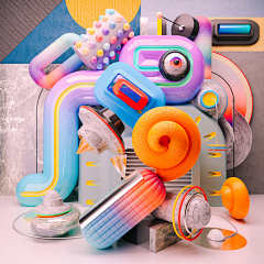 阿秋哦采集到C4D