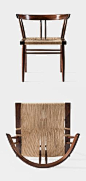 GEORGE NAKASHIMA, Grass Seated Chair, 1947. / George Nakashima Woodworker