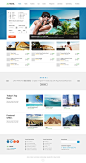 Travel Agency - Multipurpose Booking PSD Template on Behance