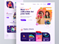 Enefkids - NFT Landing Page Website child crypto digital art home page landing page website website design ux ui web design web clean colorful token kids blokchain cryptocurrency nftart nfts nft