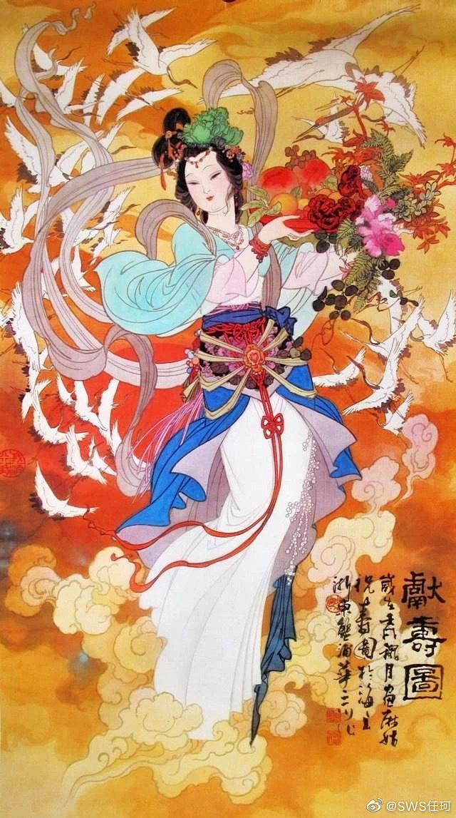 《这组画里飘出一种仙气，太美啦》
华三川...