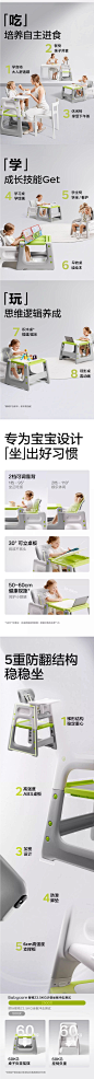 babycare宝宝百变餐椅多功能婴儿餐桌椅家用安全防摔儿童吃饭座椅-tmall.com天猫