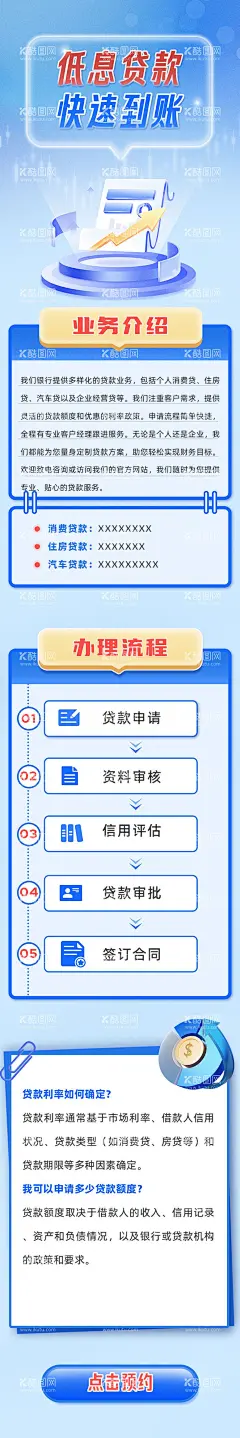 金融贷款长图海报  - 源文件下载【酷图网】海报,长图,金融,贷款,活动,简约,