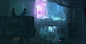 cyberpunk street concept