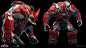 Spider-Man Miles Morales: Roxxon Rhino, Colton Orr : I was responsible for modeling and texturing the Roxxon armor. I loved venom-proofing this big boy and giving him anti-camo lenses. Making his damage states was also a good time.

Original Rhino by the 