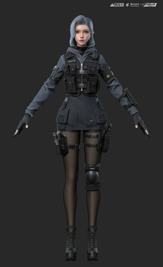 《穿越火线》全新角色女警swat—Business Case-花瓣网