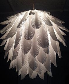Paper feather hangin...