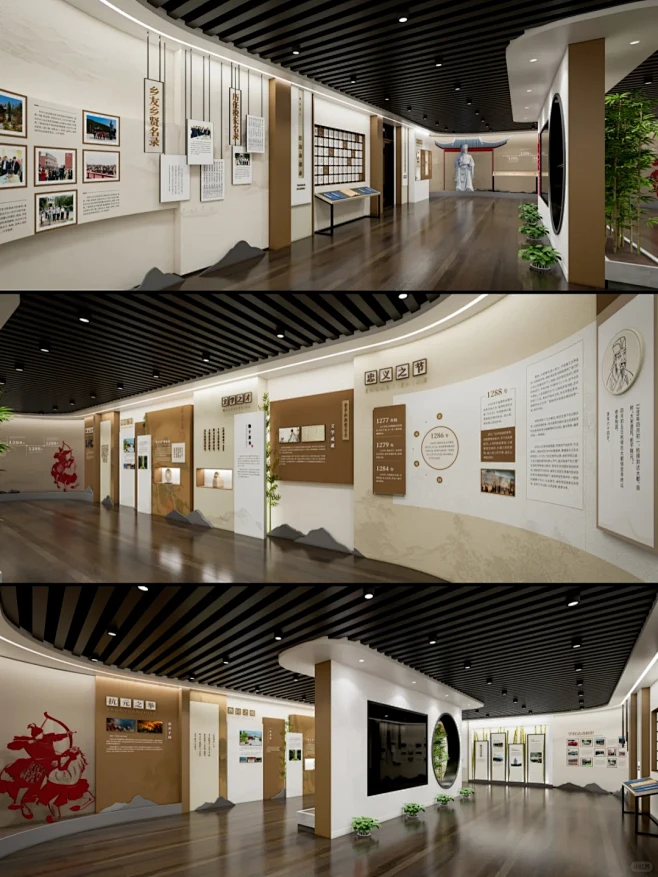 展厅设计案例 | 中式展厅| 村史馆设计 - 小红书-花瓣网