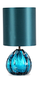 Table Lamps, Luxury Designer Turquoise Blue Art Glass & Silk Lamp, so beautiful, inspire your friends and followers interested in luxury interior design, with new trending accents from Hollywood courtesy of InStyle Decor Beverly Hills, Luxury Designer