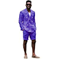Mens Double Breasted Linen Suit Set with Shorts 2 Piece Suits for Men Beach Wedding JXZ014 at Amazon Men’s Clothing store