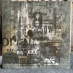 loft工业风格仿古地砖涂鸦背景墙砖西餐厅酒吧咖啡厅600*600瓷砖-淘宝网