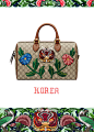 Accessories and silks decorated with colorful patches, the Souvenir Collection features diverse designs for different regions of the world.  : Gucci Garden: The Souvenir Collection