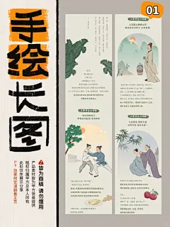 公众号长图| 古风条漫之立夏日养生01 - 小红书