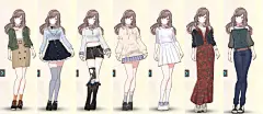 偶像大师 - 服装搭配人设 IdolM@ster_女装搭配图片素材_雨师-的画板-花瓣网-61