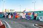 Graffiti Mural streetart wallpainting painting   ILLUSTRATION  abstract art graphic design