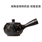 容山堂茗友 粗陶鎏银茶壶侧把壶 大号陶瓷加厚耐热家用泡茶壶单壶-tmall.com天猫