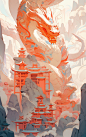 新年龙元素素材图片
