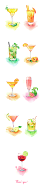 Hero cocktails on Behance