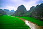 【美图分享】cristal tran的作品《Rice field and river, NinhBinh, vietnam landscapes.》 #500px# @500px社区