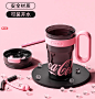 GERM可口可乐大容量吸管杯女生高颜值水杯2024新款女夏天塑料杯子-tmall.com天猫