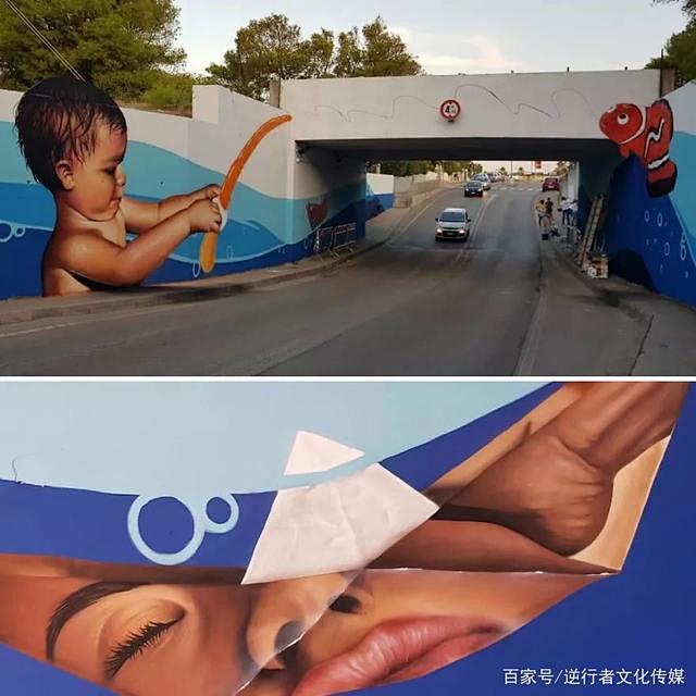 惊叹的3D艺术，让他的涂鸦跳出来！