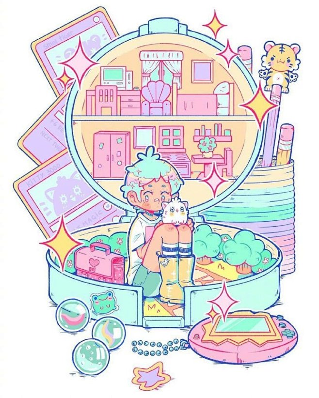 #灵感的诞生#  #插画#
可爱的女孩子...