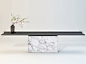 Rectangular console table LATITUDE By ENNE design Christophe Pillet