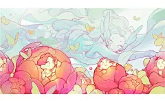 原创设计超话 来自韩国插画师 wedjigamja ​​​​充满意境的插画设计 ​​​​