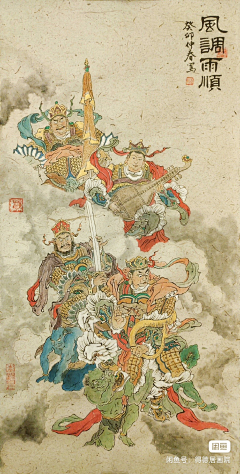 栗子熟酒采集到神佛,瑞兽