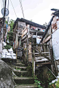 Some of the original dwellings in Favela Santa Marta, Rio de Janeiro | heneedsfood.com