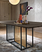Theo, the glass table, designed by Simone Bonanni – FIAM Italia