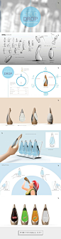 Hold Drop drinking system by Bonny Sunny. Source: Behance. Pin curated by #SFields99 #packaging #design #structural